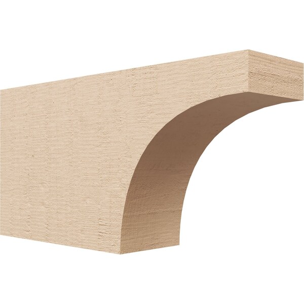 Ekena Millwork 4in. W x 8in. H x 16in. L Huntington Woodgrain TimberThane Rafter Tail, Primed Tan RFTUR04X08X16HUNRCPR - main